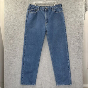 Carhartt Straight Fit Relaxed Fit Jean Medium Wash B460 Men's Size 42 x‎ 35.5